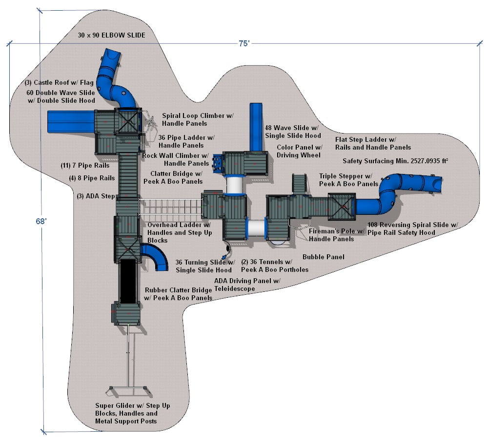 Raleigh (mega) Playset Trassig The Playground People