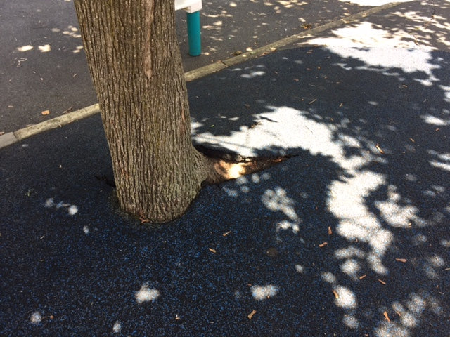 Damaged playground surface?