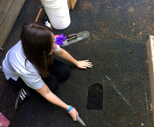 How to use a poured in place rubber patch kit