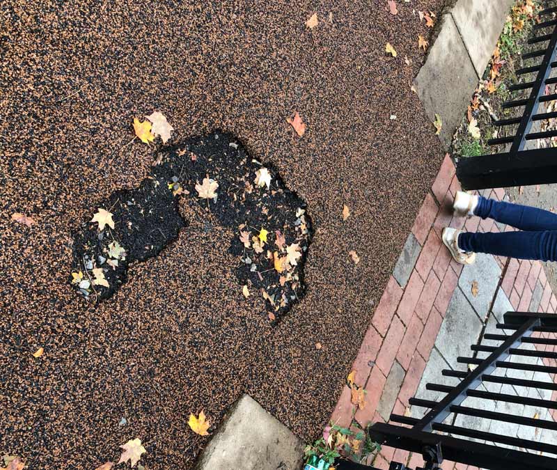 Can damaged playground rubber surface affect ADA compliance?