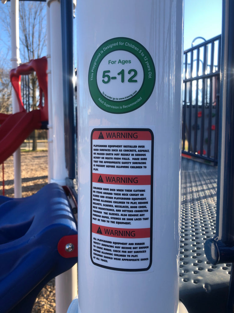 Why are playground safety stickers so important?