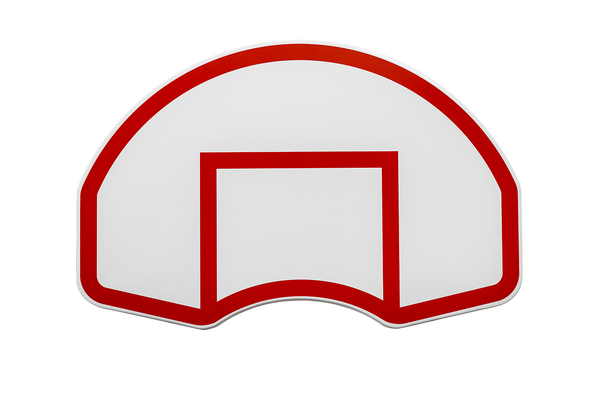 Rear-Mount Fan-Shape Marked Steel Basketball Backboard