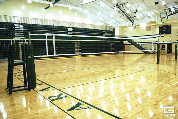 OMNISTEEL 3″ O.D. One-Court Volleyball System Less Floor Sleeves and Cover Plates