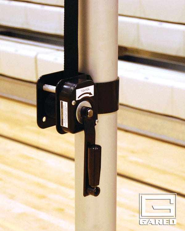RALLYLINE 3 1/2″ OD Scholastic Telescopic One-Court Volleyball System
