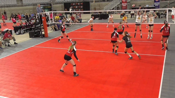 GO COURT® Jr One-Court Portable Volleyball System