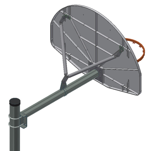 Standard Duty Playground 4-1/2″ O.D. Adjustable Straight Post