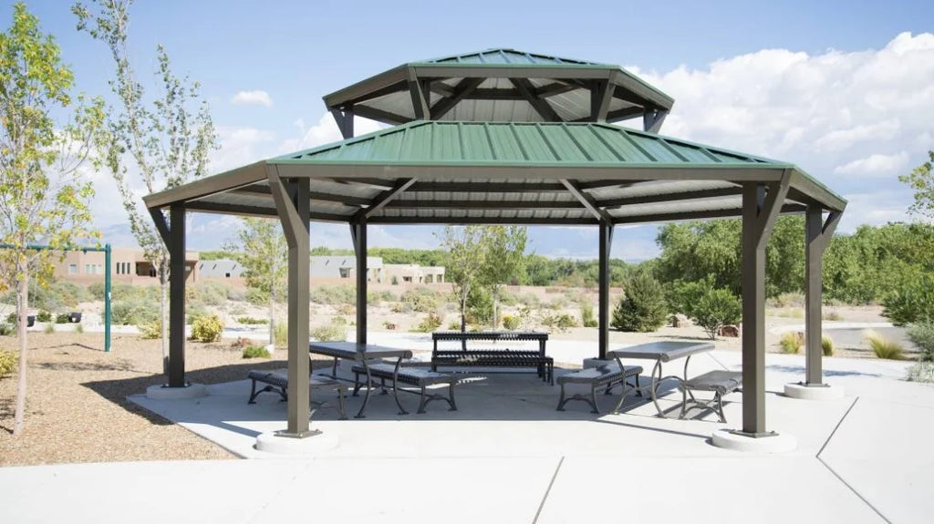 Hexagon Duo-Top Shelter