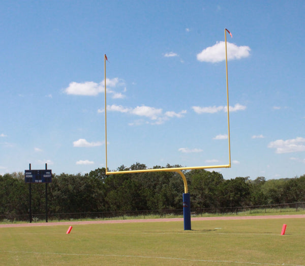 College 5-9/16″ O.D. Yellow Football Goalpost, Surface Mount