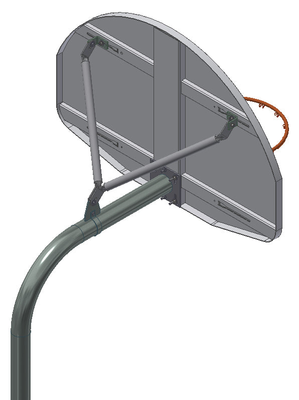 Heavy Duty Playground 5-9/16″ O.D. Gooseneck Post