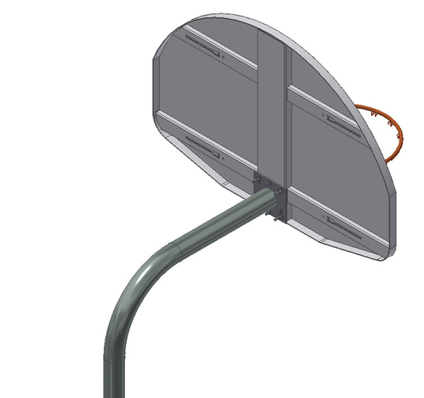 Standard Duty Playground 4-1/2″ O.D. Unbraced Gooseneck Post