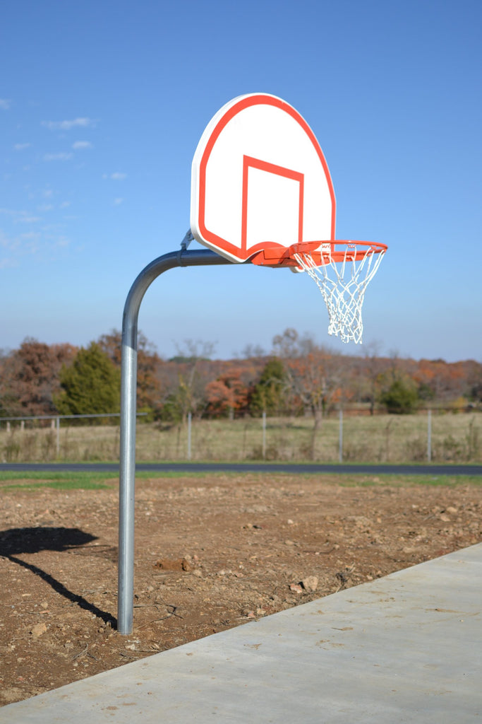 Standard Duty 4-1/2″ O.D. Rear-Mount Gooseneck Basketball Package
