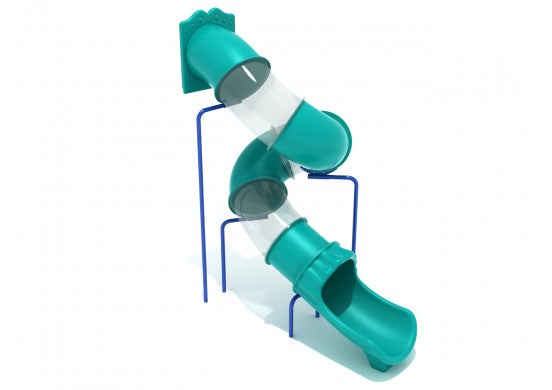 11 Foot Spiral Tube Slide - Slide and Mounts Only