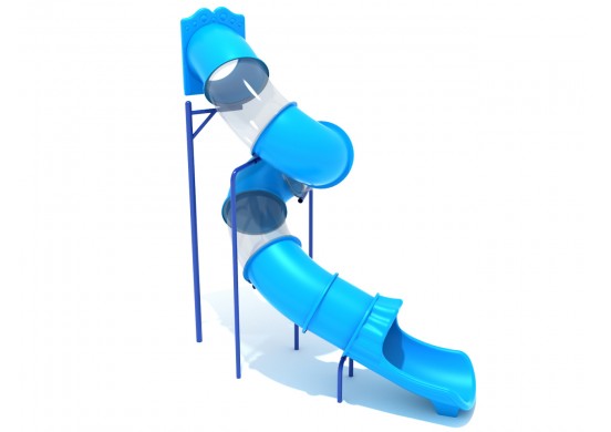 13 Foot Spiral Tube Slide - Slide and Mounts Only