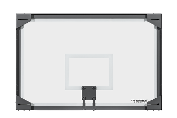Oversized Steel-Framed Glass Basketball Backboard