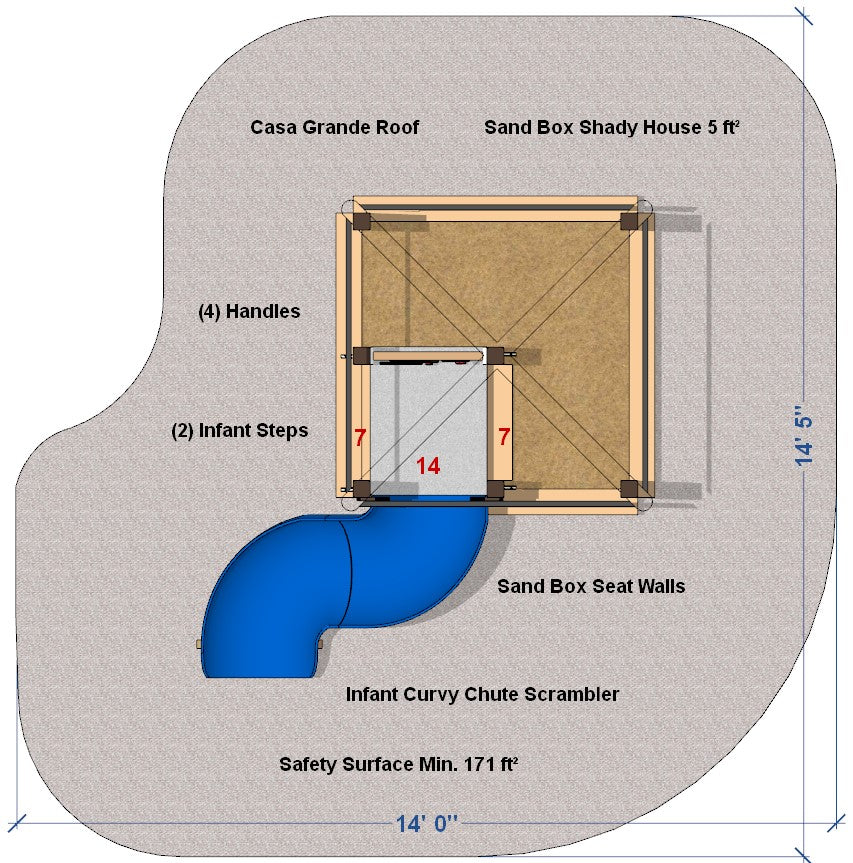 Shady Sand House Playset – Trassig - The Playground People