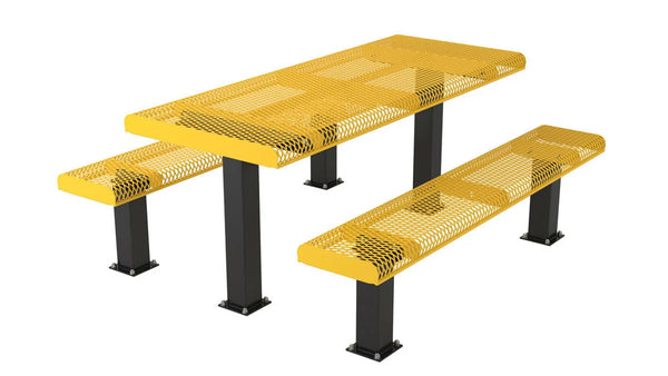 Rolled Rectangular 4-4 Table