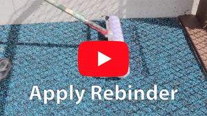 How to apply poured in place rebinder to extend the lifespan of your playground rubber flooring surface and stop granulation