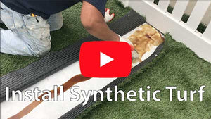How to install synthetic turf for all turf surafcing areas. Playgrounds, sports fields etc.