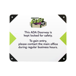 ADA Metal Sign