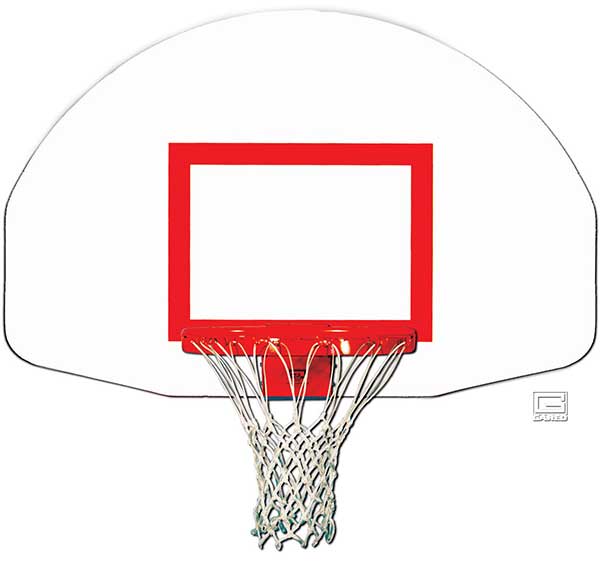 1245T Three-Point Wall Mount Basketball Backstop