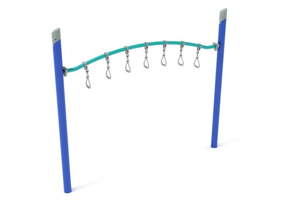 Single Post Curved Overhead Swinging Ring Climber