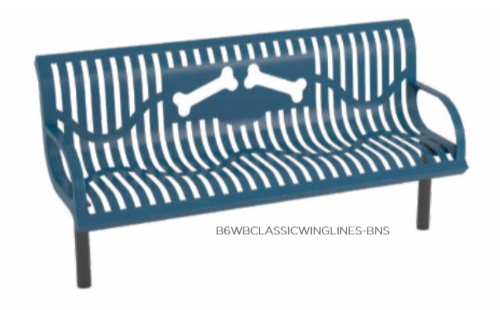 Classic Wingline Dog Park Bench