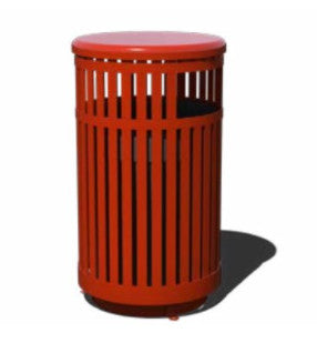 Vertical Strap Trash Receptacle